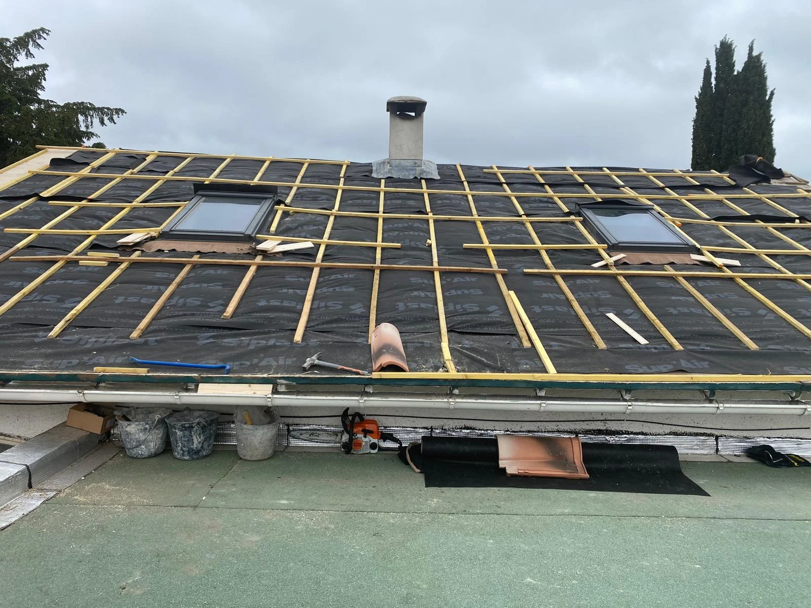 Toiture & couverture — vue du chantier 1