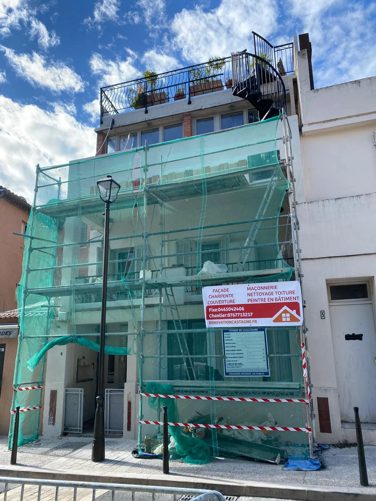 Préparation d’un chantier de façades & ravalement